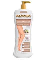 Close-up of Goicoechea Coconut Skin Firm Bundle cream texture for smoother skin.