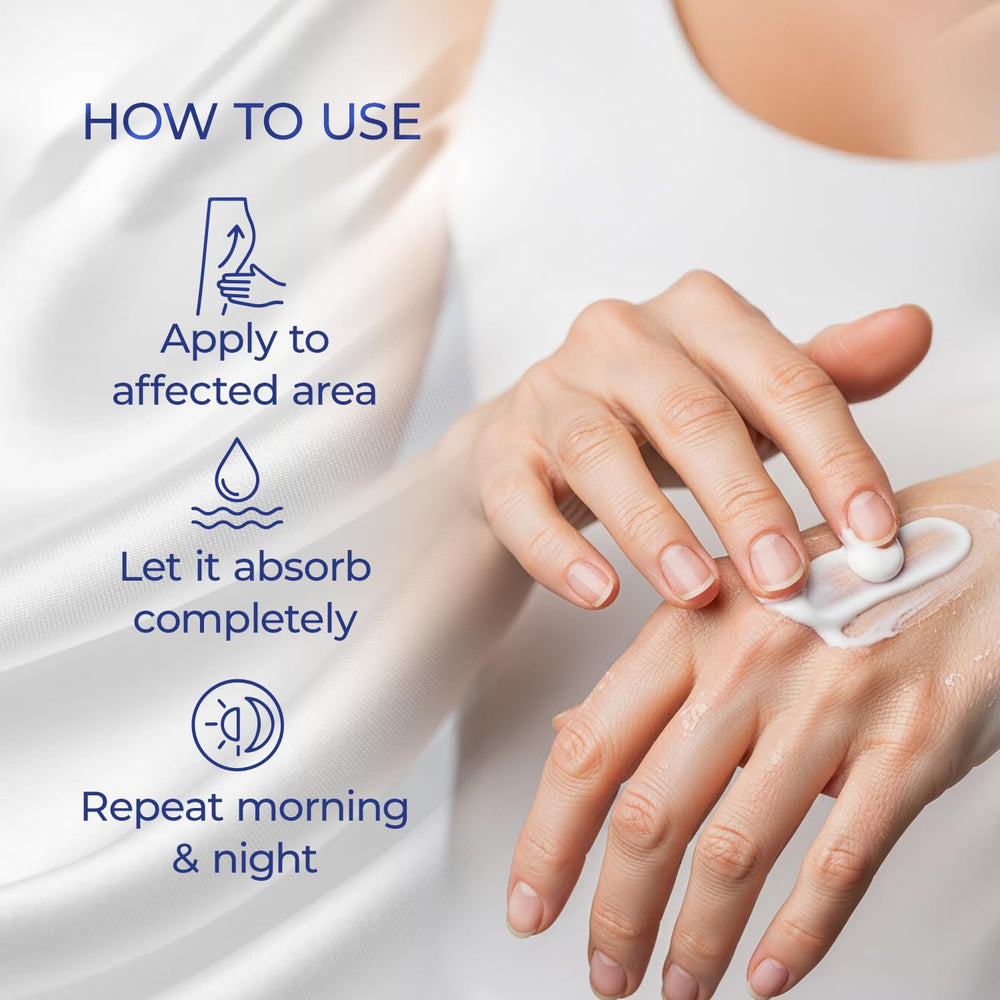 Goicoechea Diabet TX non-greasy lotion texture in use