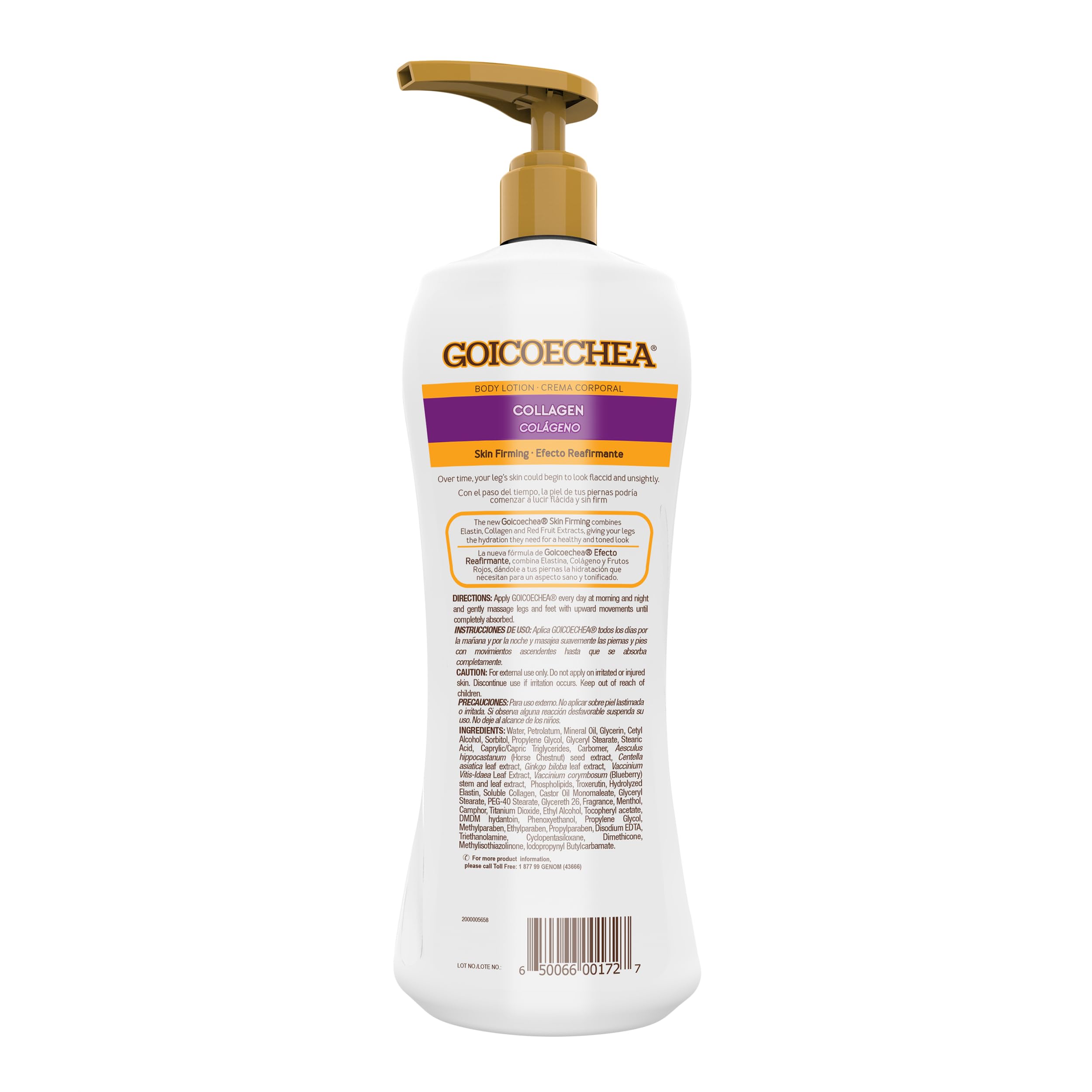 Goicoechea leg hydration daily routine for morning and night use.