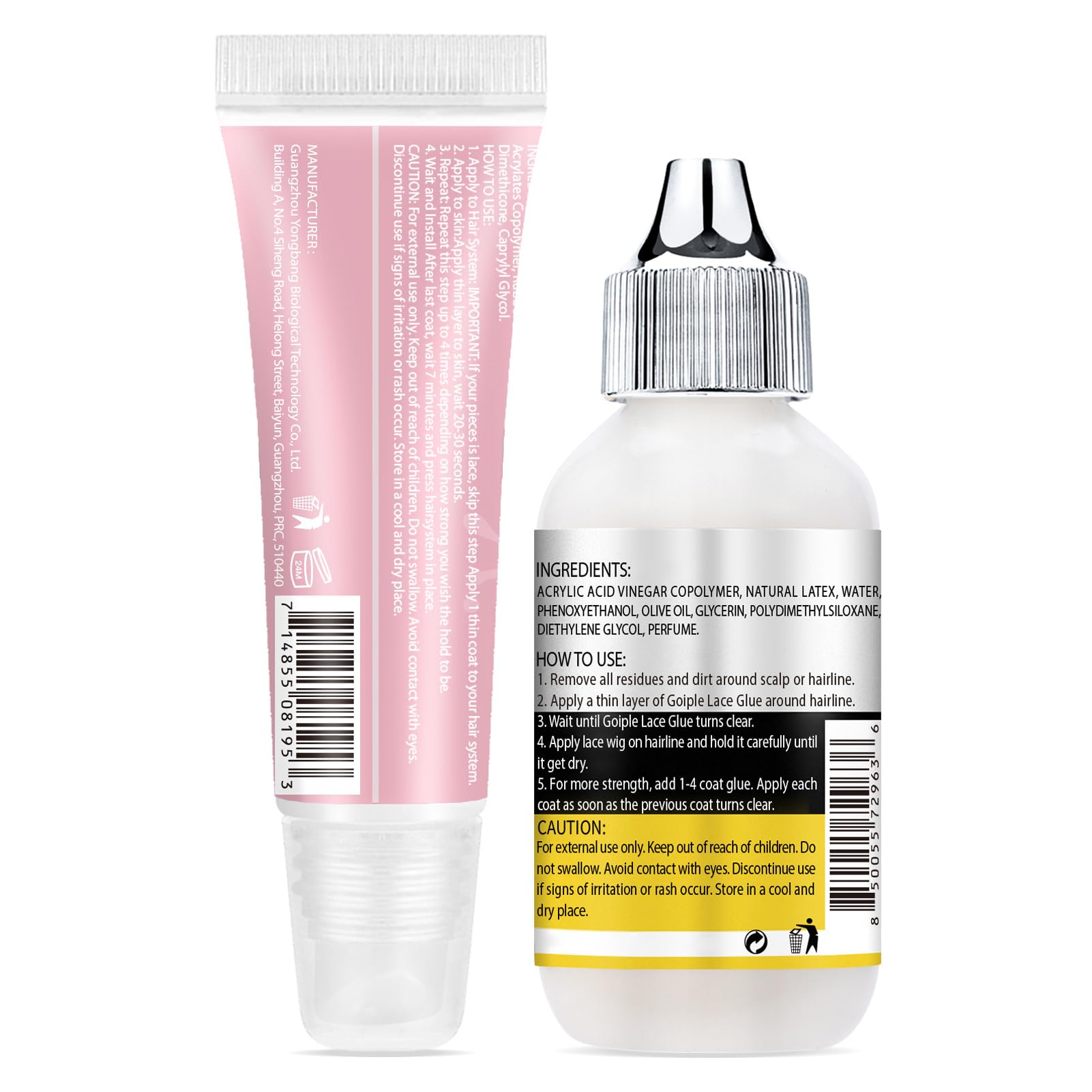 Goiple 2-pack wig glue remover for clean removal