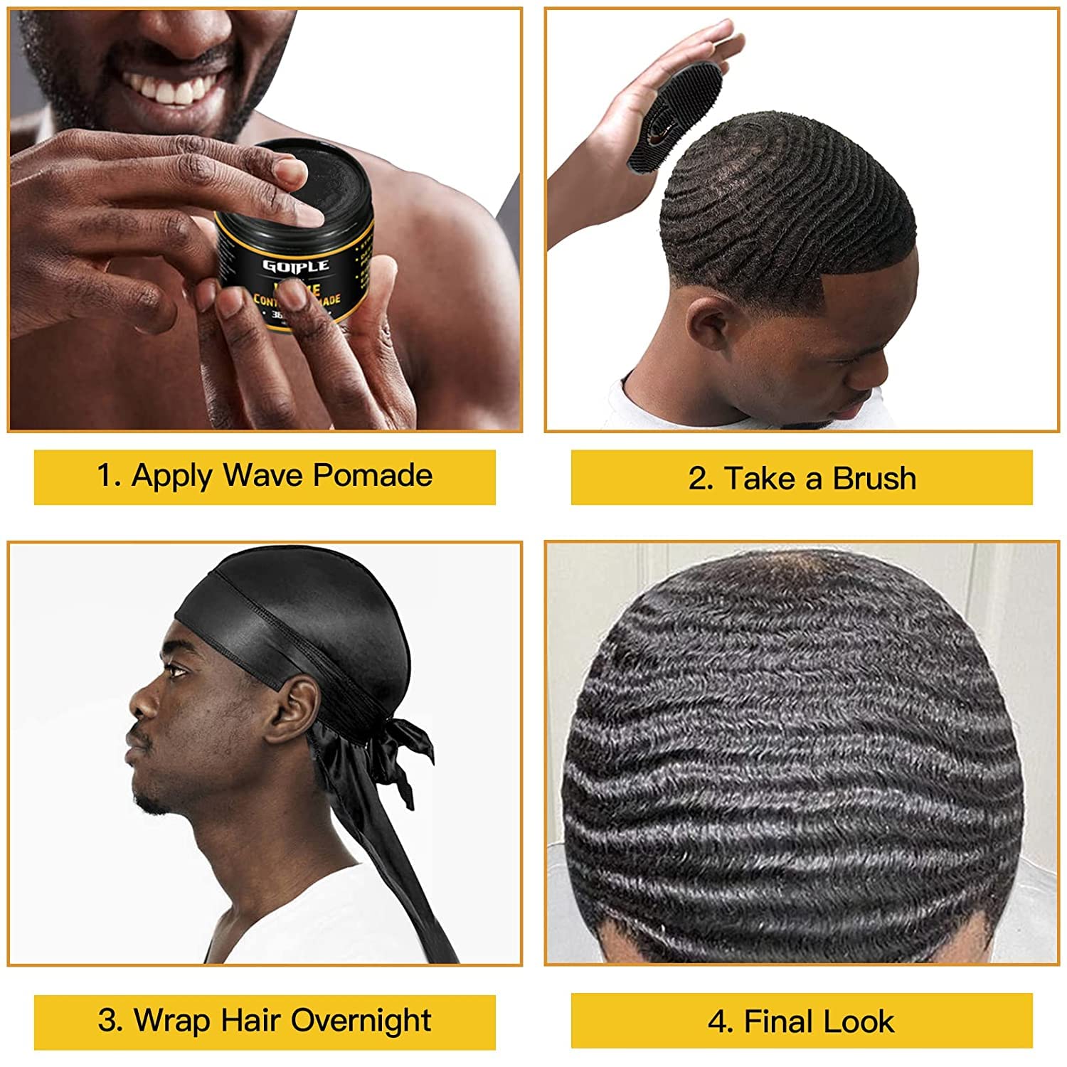 Goiple 360 wave pattern with defined lines