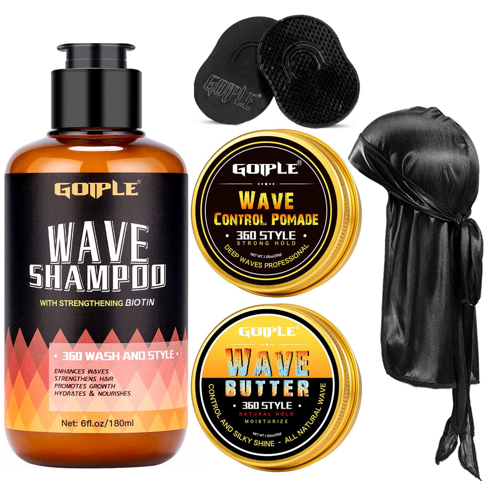 Goiple 360 Wave Shampoo bottle for gentle cleansing and scalp nourishment.