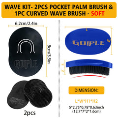 Goiple 360 waves styling brush assists even distribution for crisp lines.