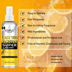 Goiple adhesive remover hairline cleanup for gentle residue-free removal.
