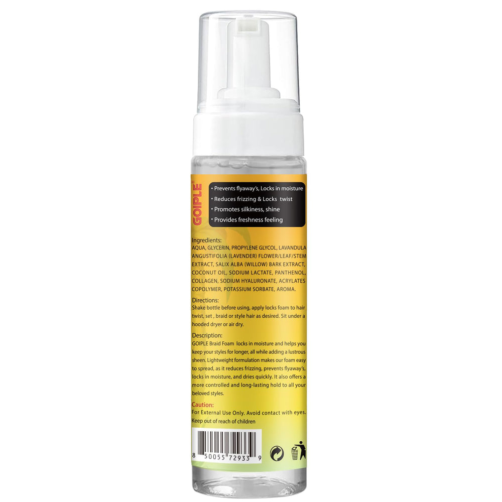 Alcohol-free Goiple packaging highlighting clean ingredients.