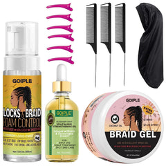 Goiple braid mousse bottle offers ultra-hold braids with a smooth finish.