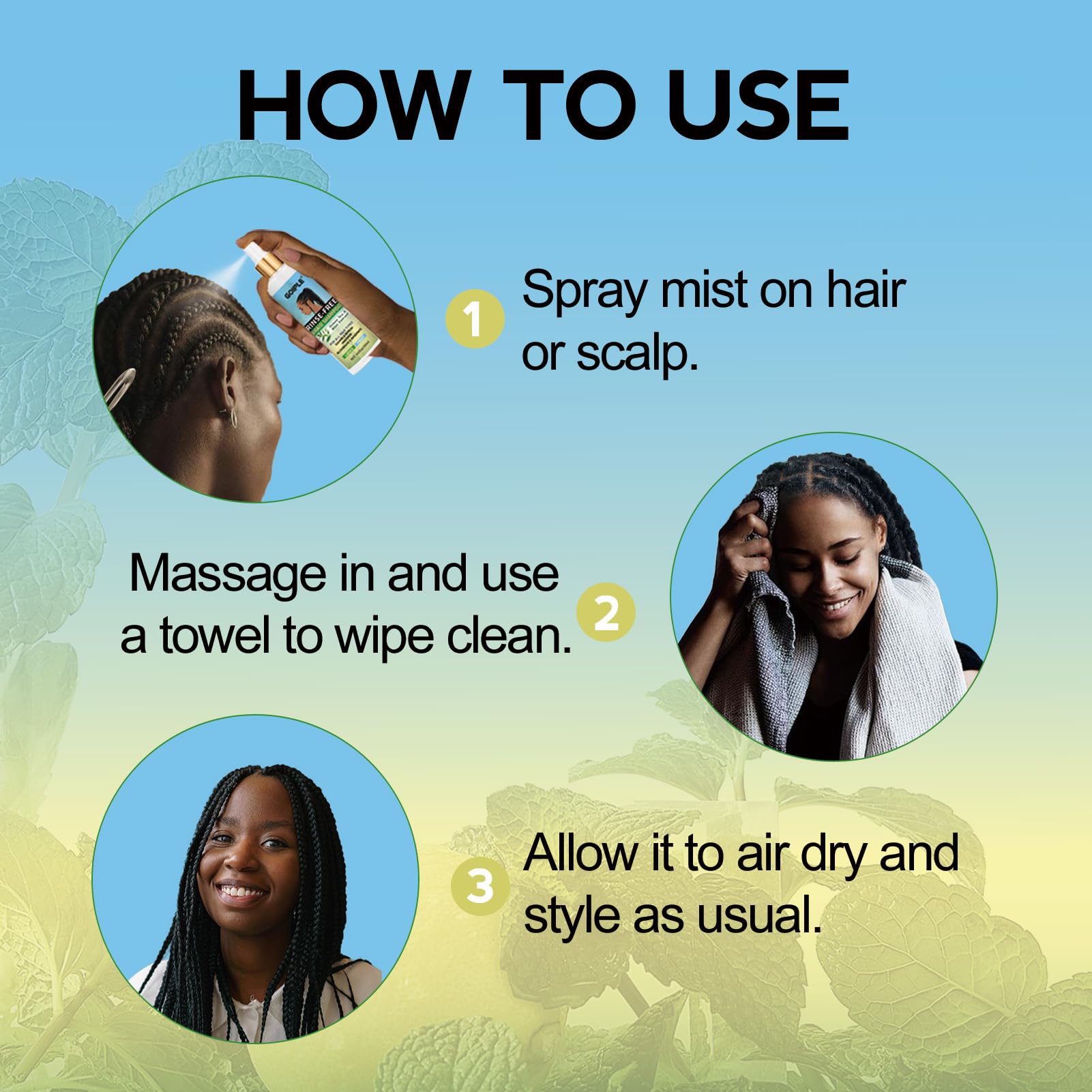 Goiple Braid Shampoo build-up-removal targets buildup on locs.