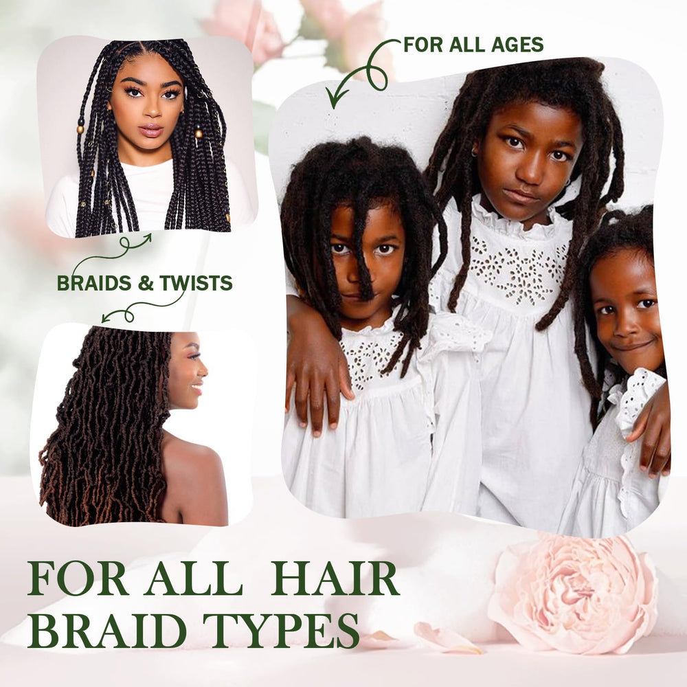 Goiple Braid Spray silky shine focus for a smooth, lightweight finish.