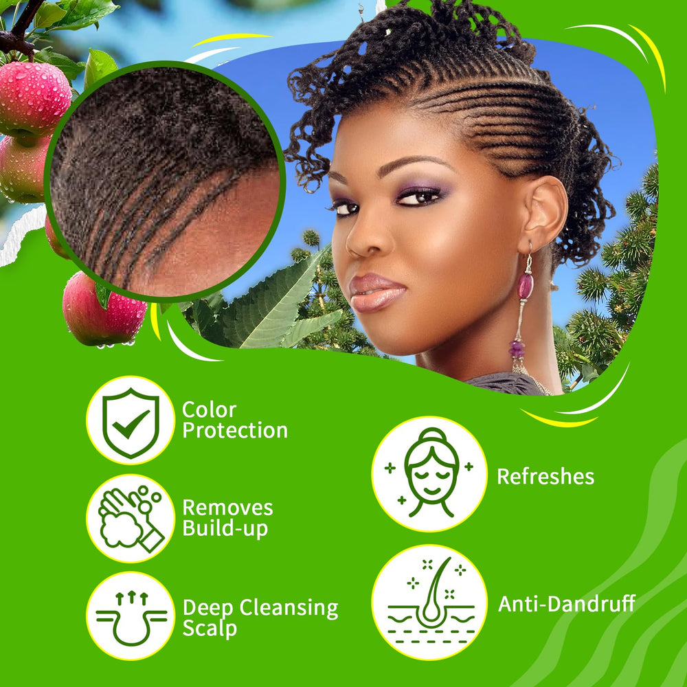 Goiple dreadlocks care application demonstrating oil on twists and braids