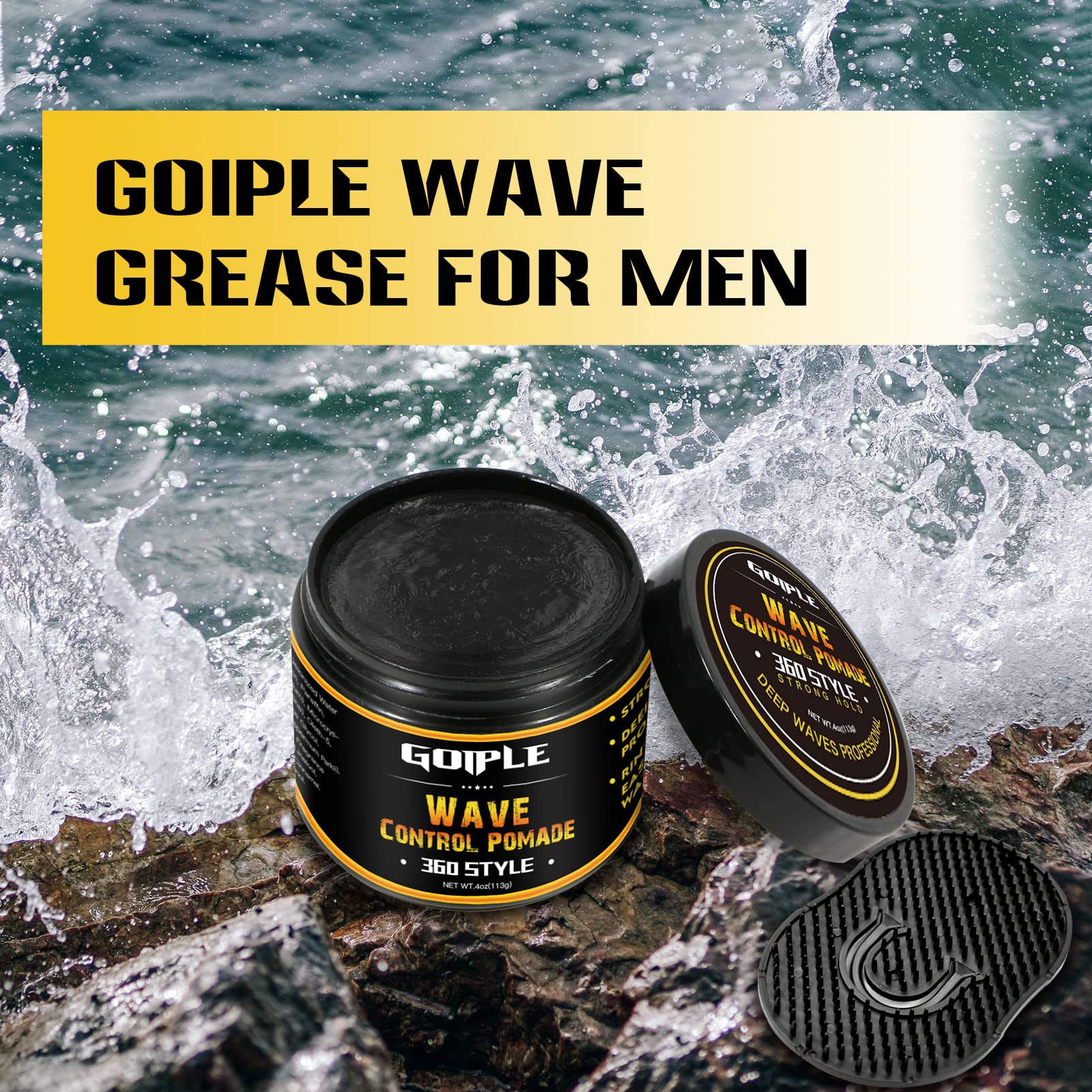 Goiple easy-wash water-based formula reduces residue after styling.