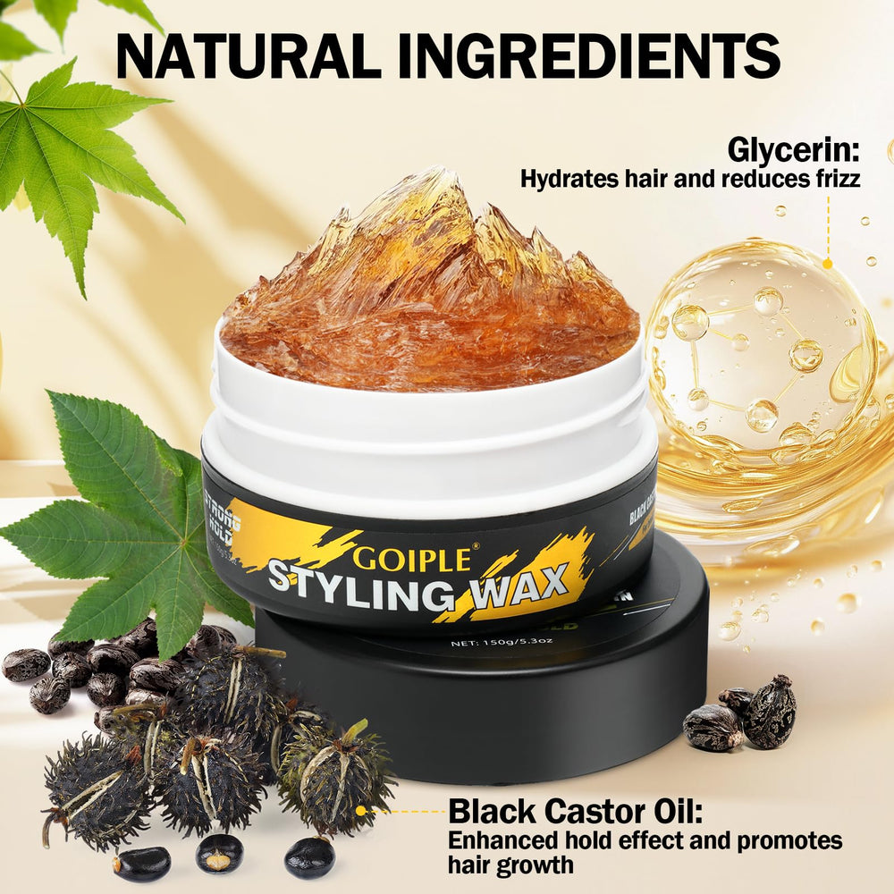 Goiple Edge Control on twists—provides strong hold without flaky residue.