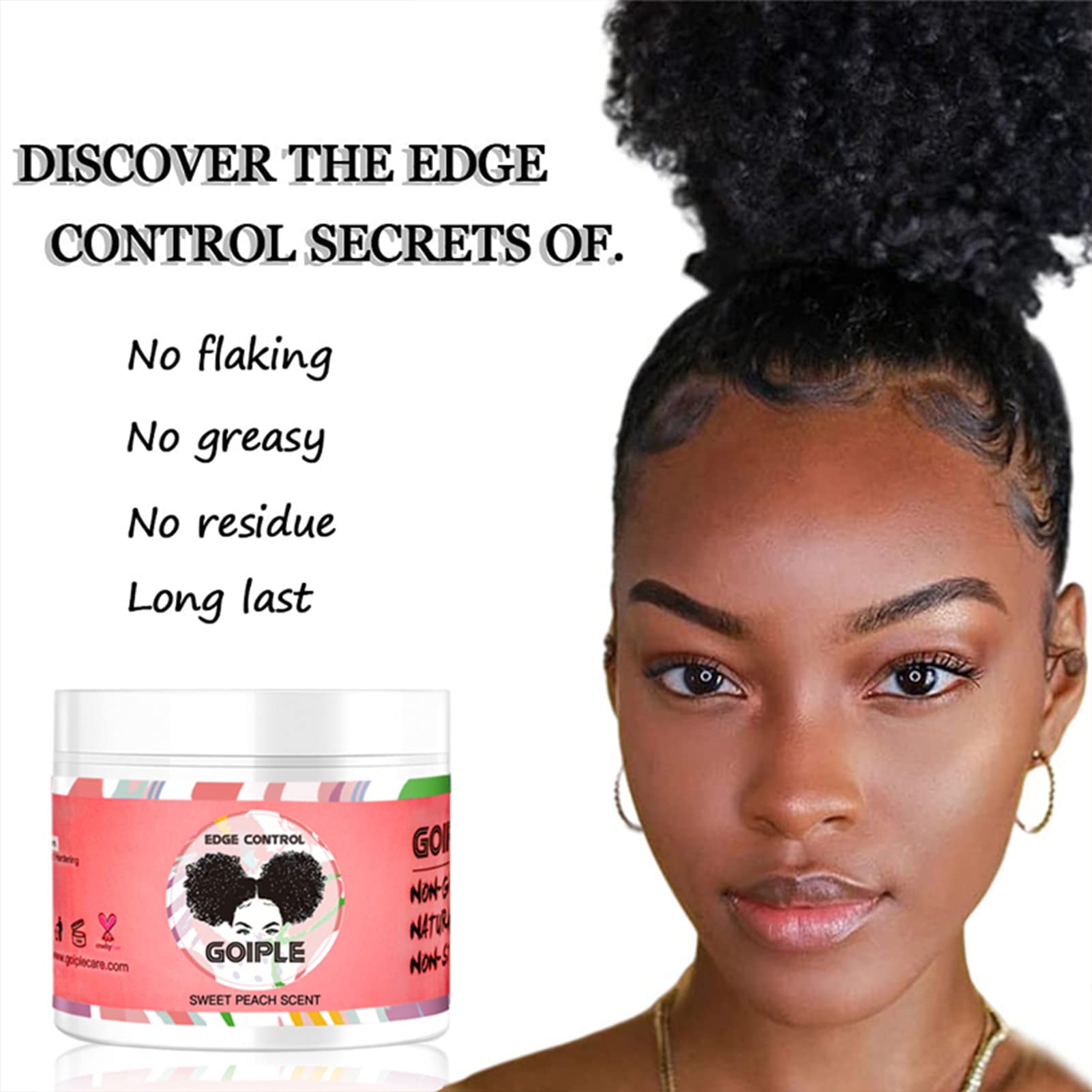 Goiple Edge Control Wax 4oz packaging for easy daily use.