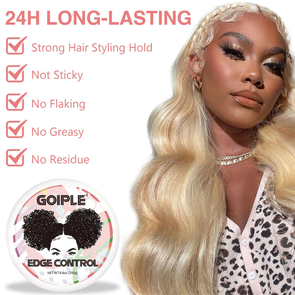 Goiple edge-control-wax ideal-for-all-hair-types blends easily with natural edges