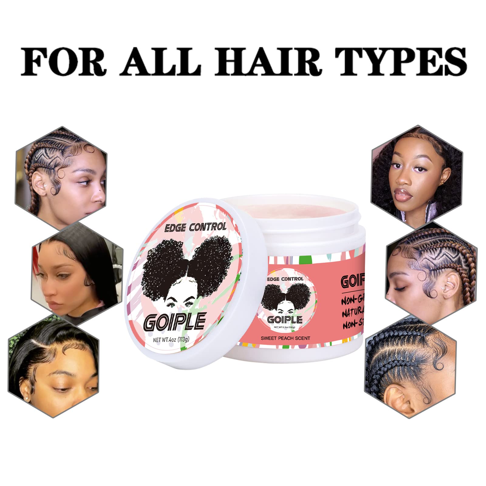 Goiple Edge Control Wax delivers long-lasting hold without greasiness.