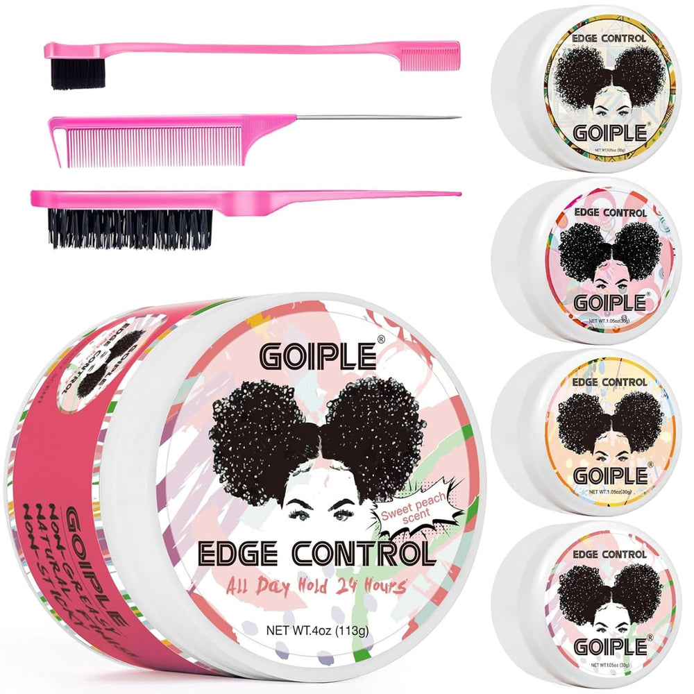 Goiple Edge Control Wax packaging shown for travel-ready edge styling
