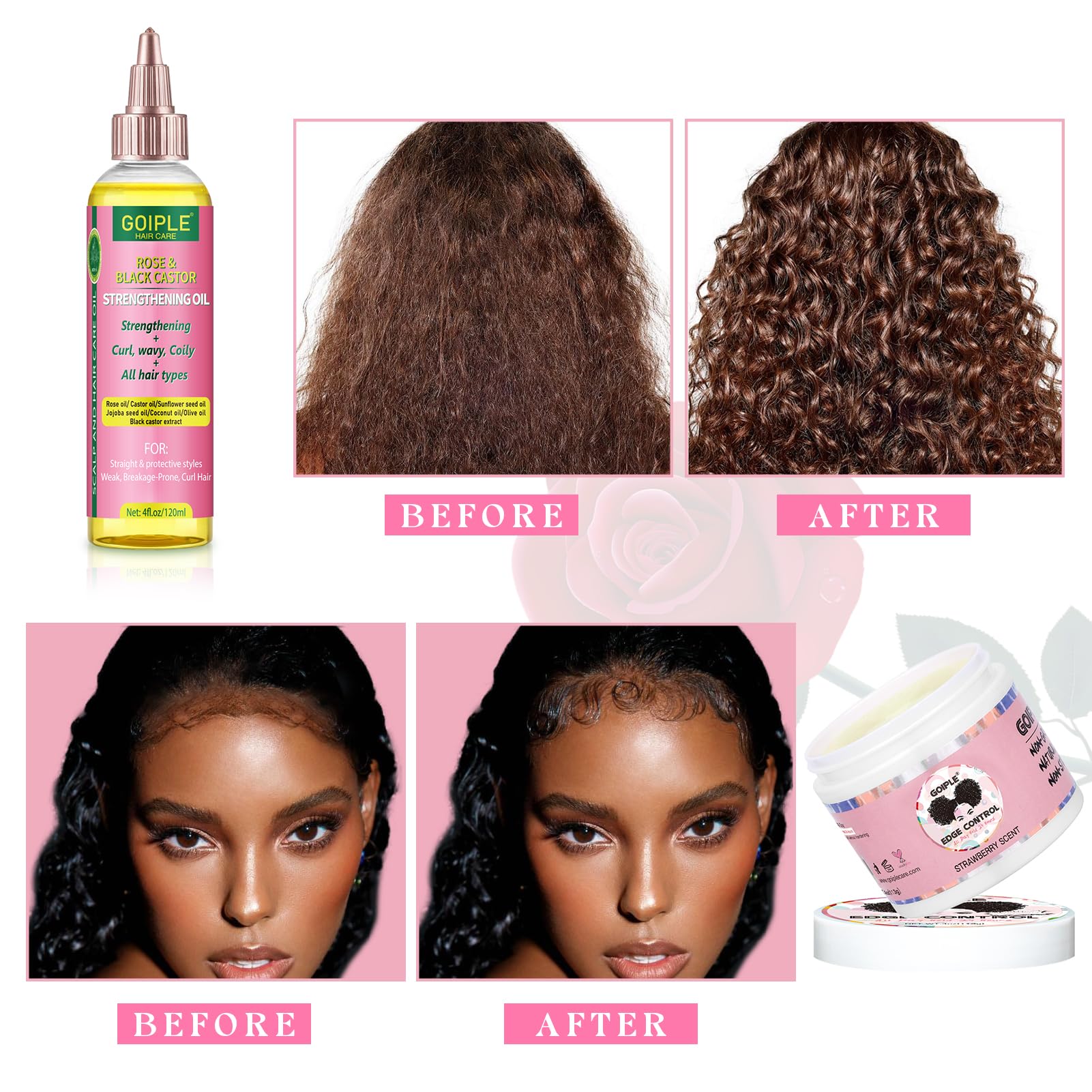 Goiple Elastic Bands secure wigs for confident wear.