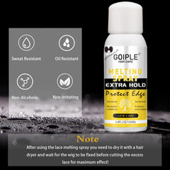Goiple fast-drying wig spray dries quickly for efficient styling.