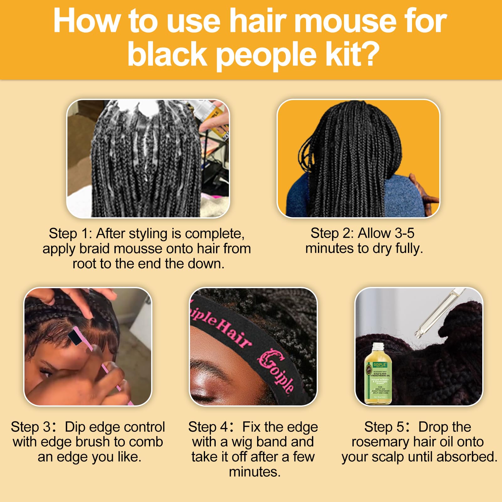 Goiple hair-comb enables precise detangling and parting