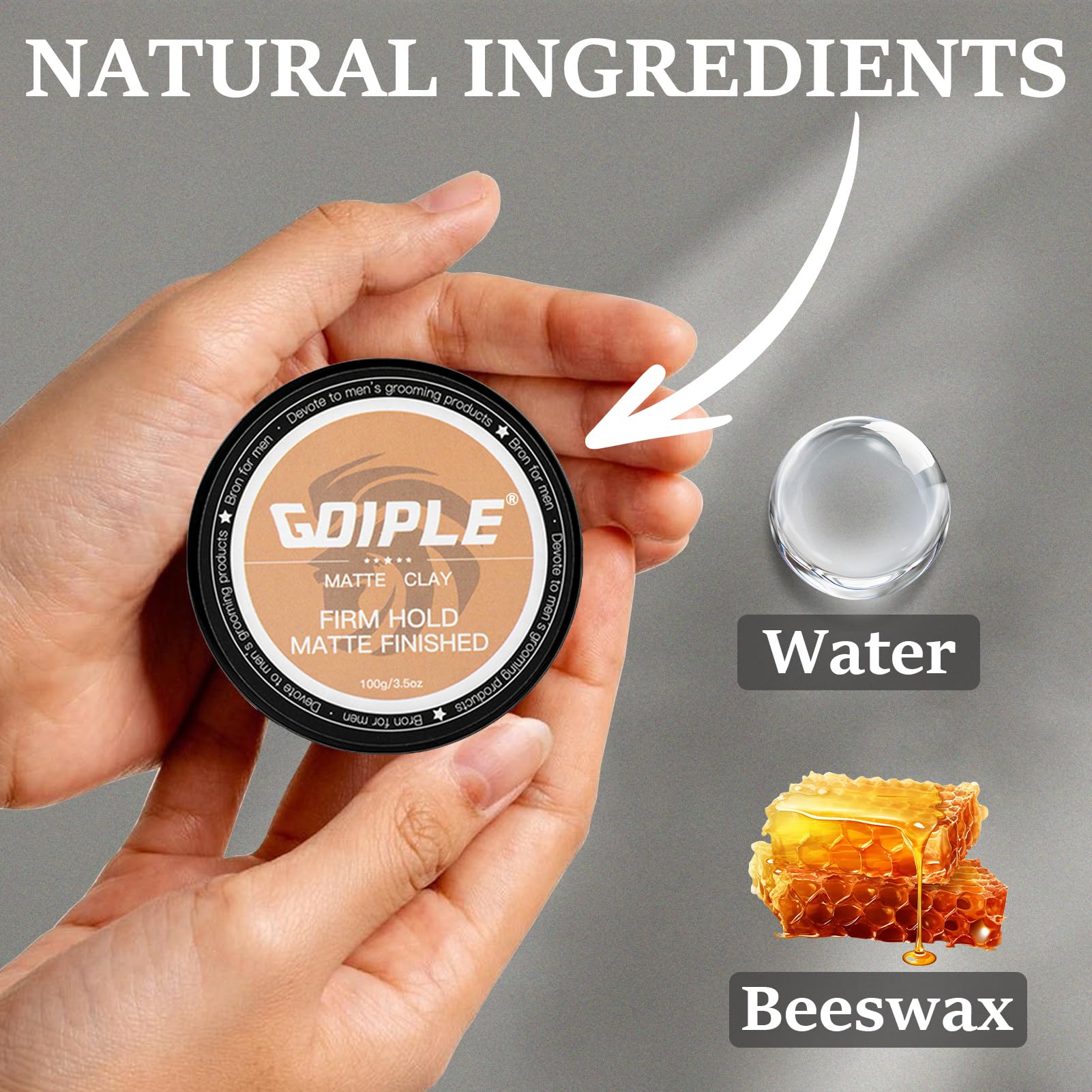 Goiple texture demo shows thicker, well-distributed hair strands