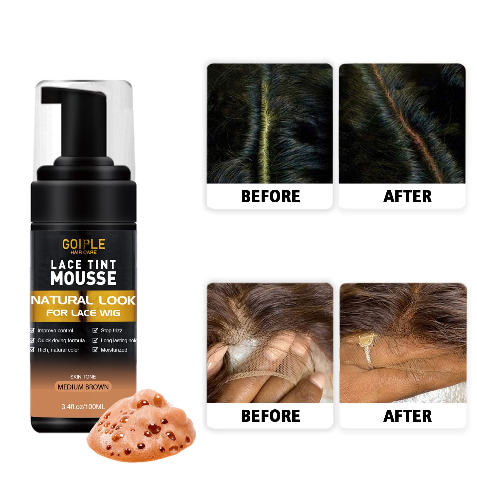 Goiple hair wax stick 2.7oz for edge detailing