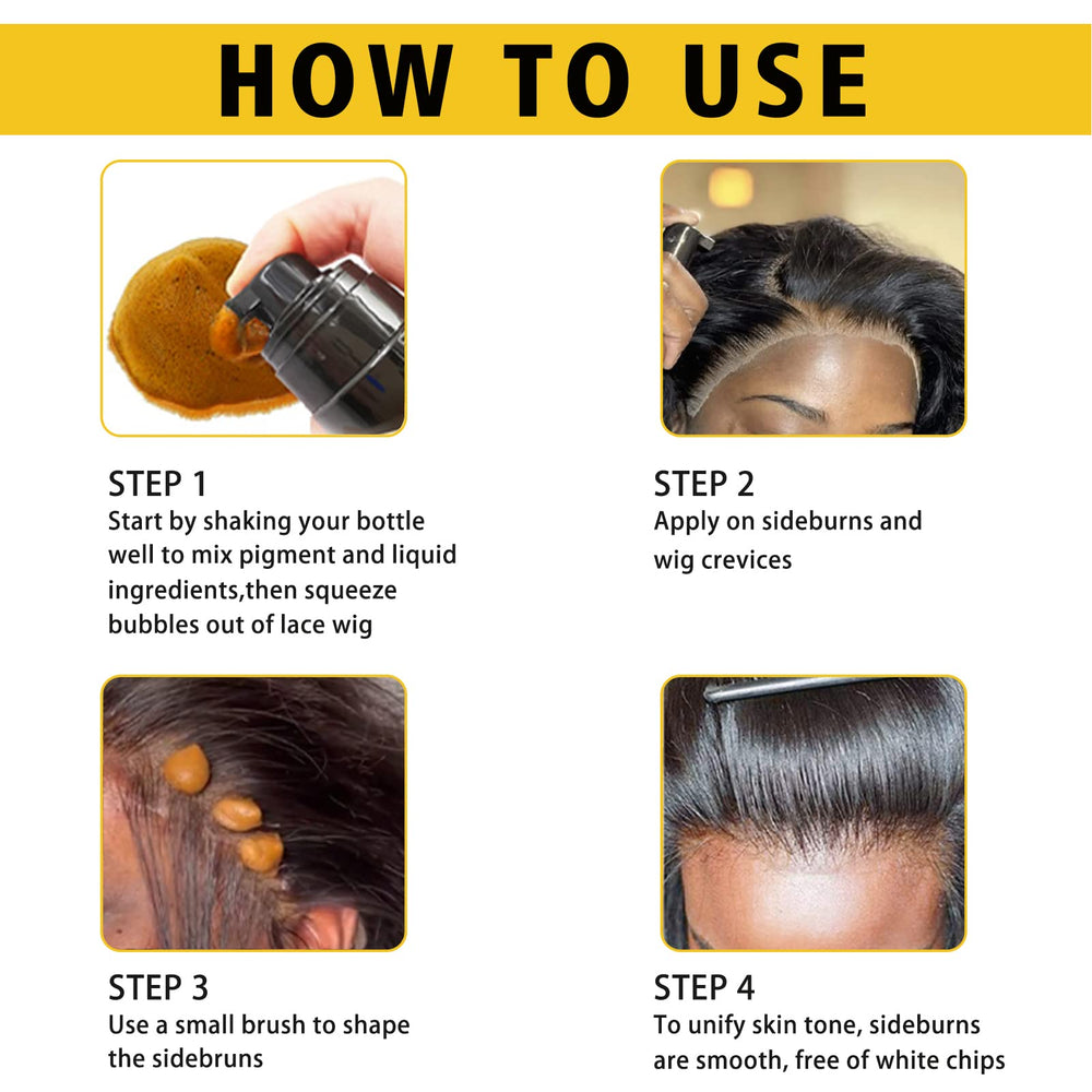 Color swatch in dark brown for deeper undertones.