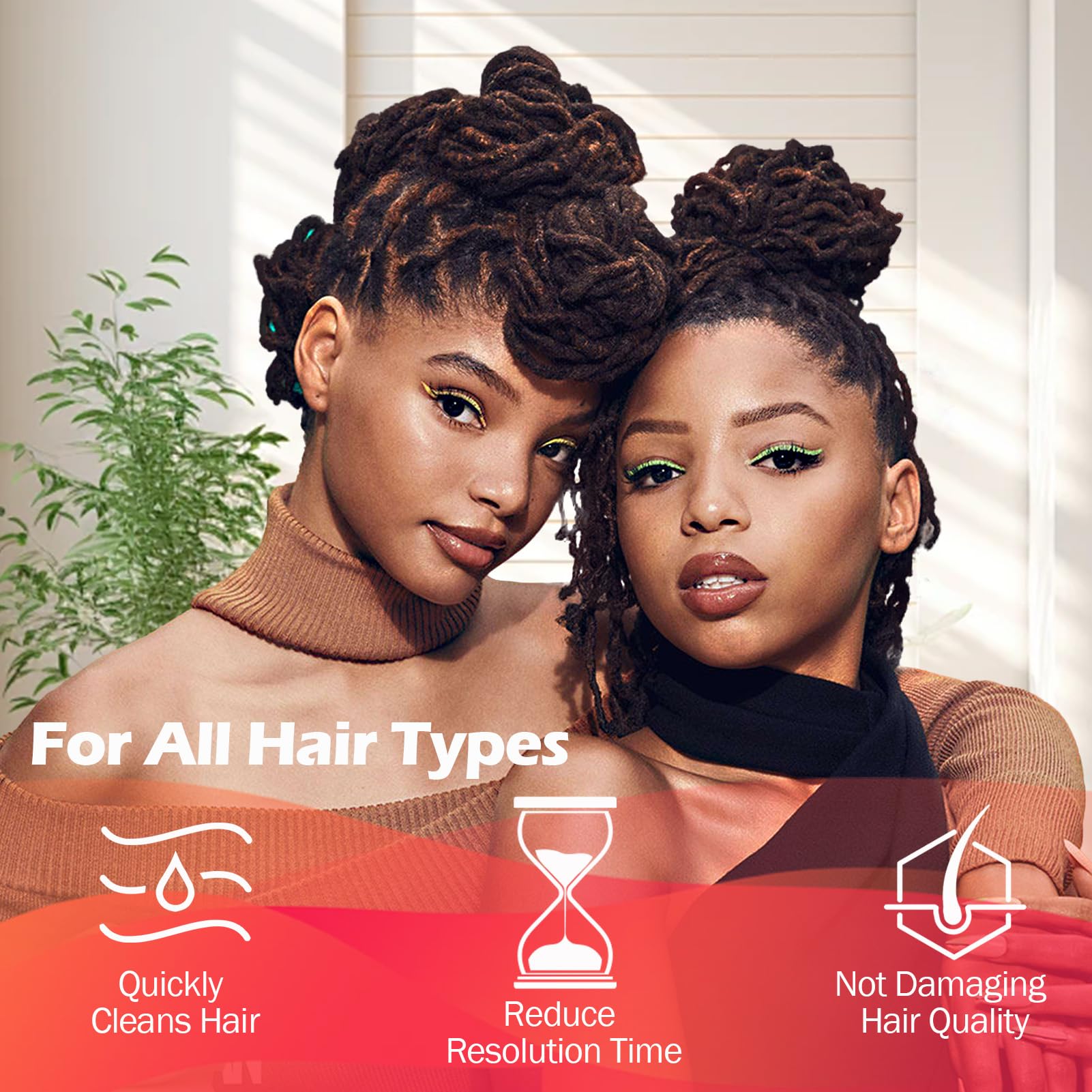Goiple loc-friendly care supports dreadlocks and twists while maintaining definition.