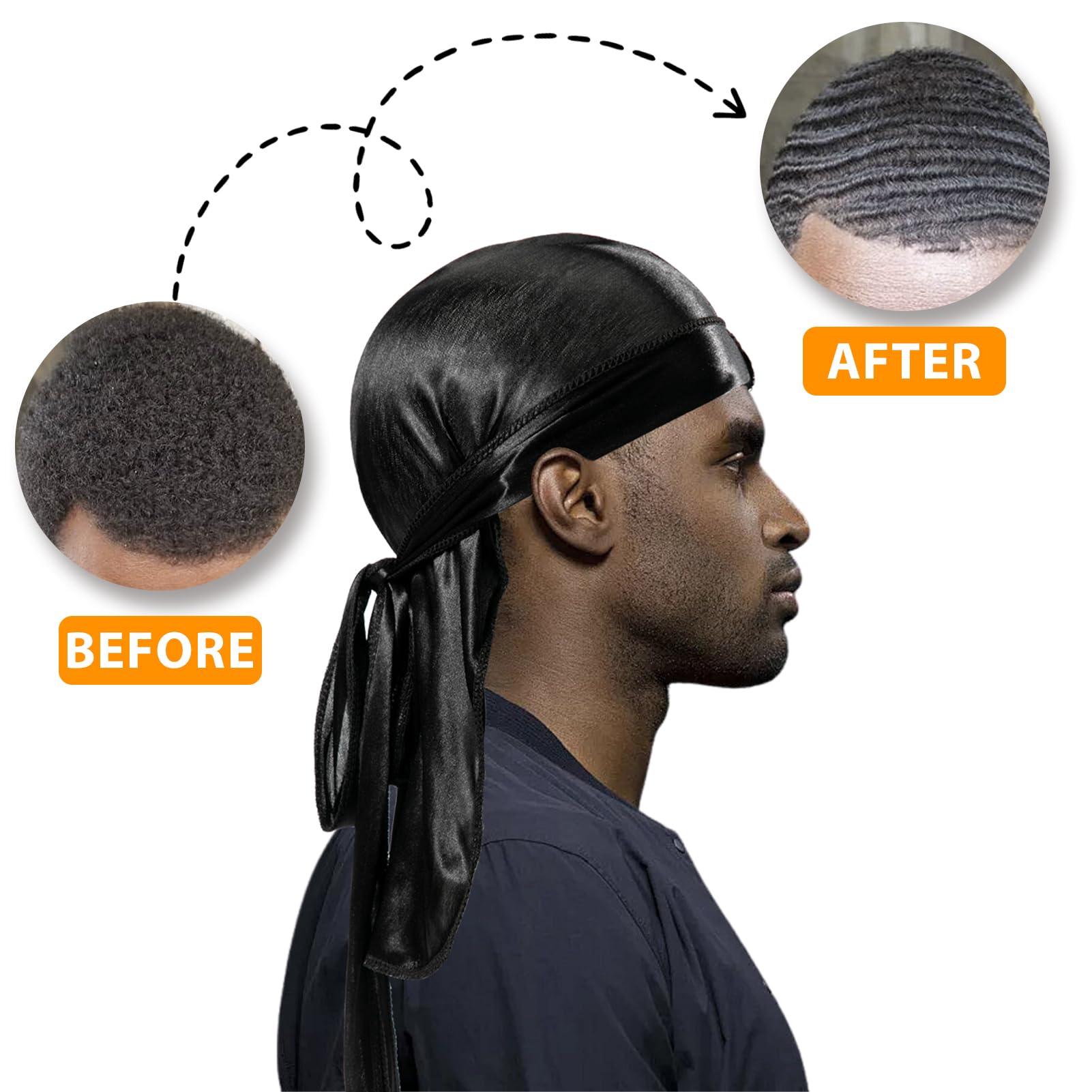Goiple moisture-tech fabric maintains hair while wearing.