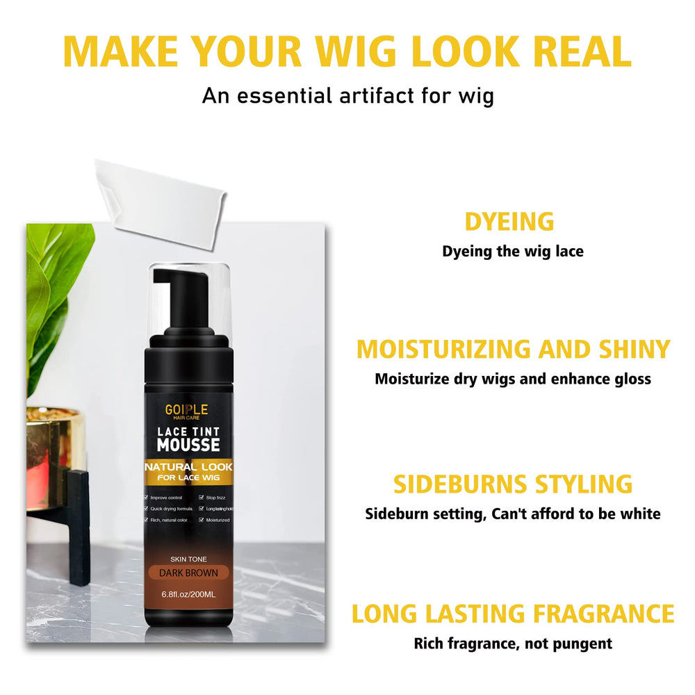 Goiple multiuse design covers hair loss or cap touch-ups.