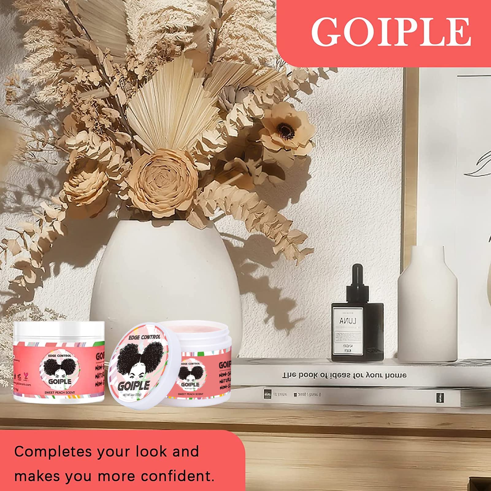 Goiple no-residue shine demonstrates natural-looking finish.