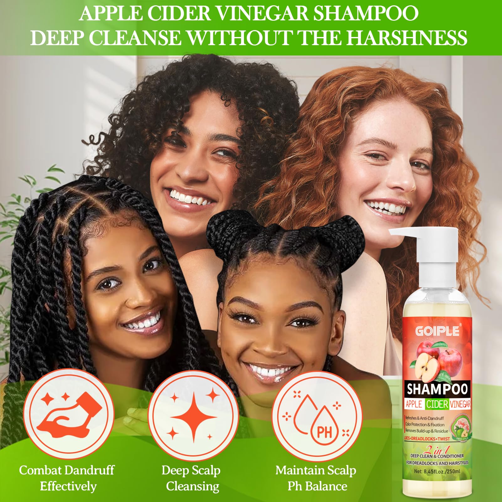 Goiple nourishing oil drops applied for scalp care and growth support