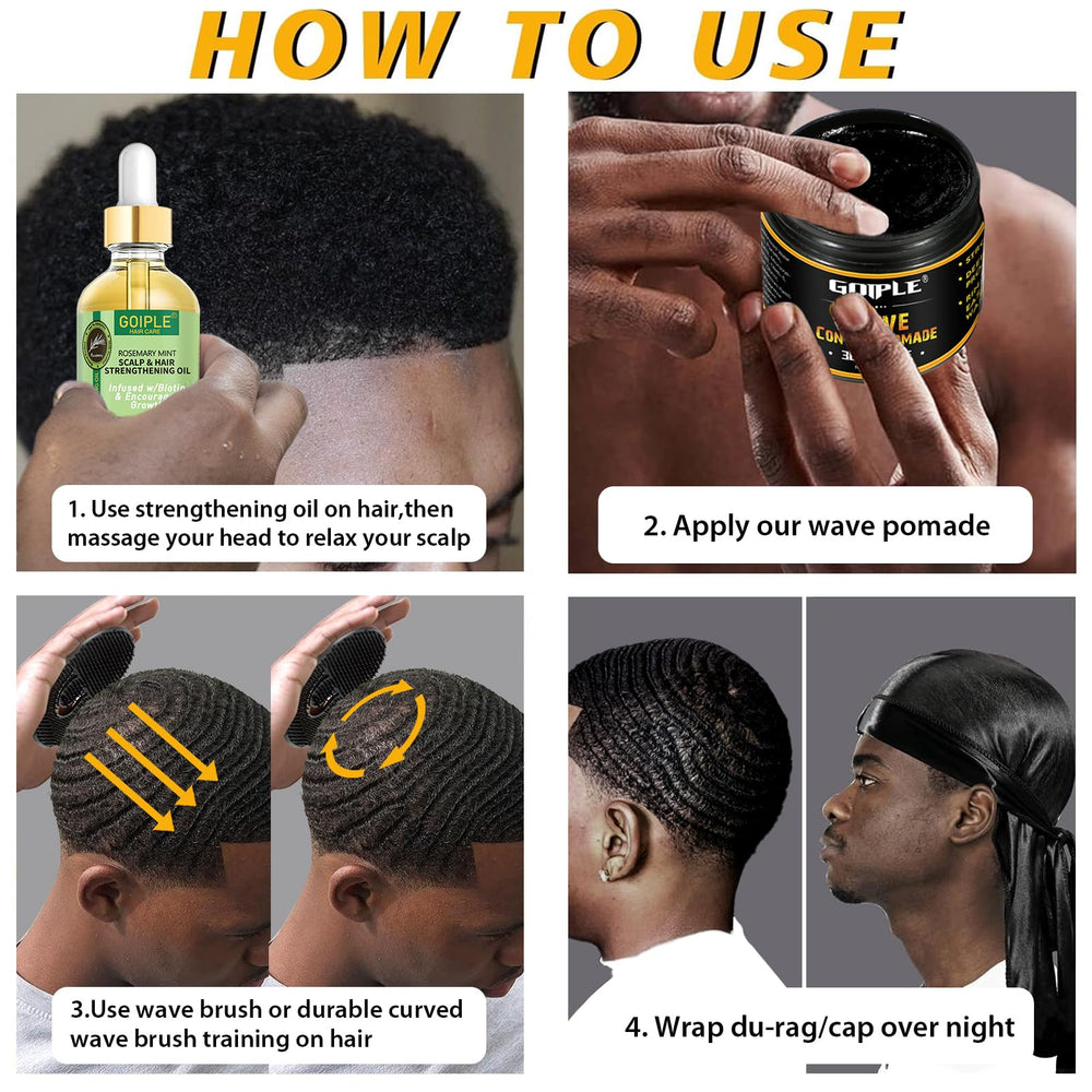 Goiple packaging showcases the complete wave care set.