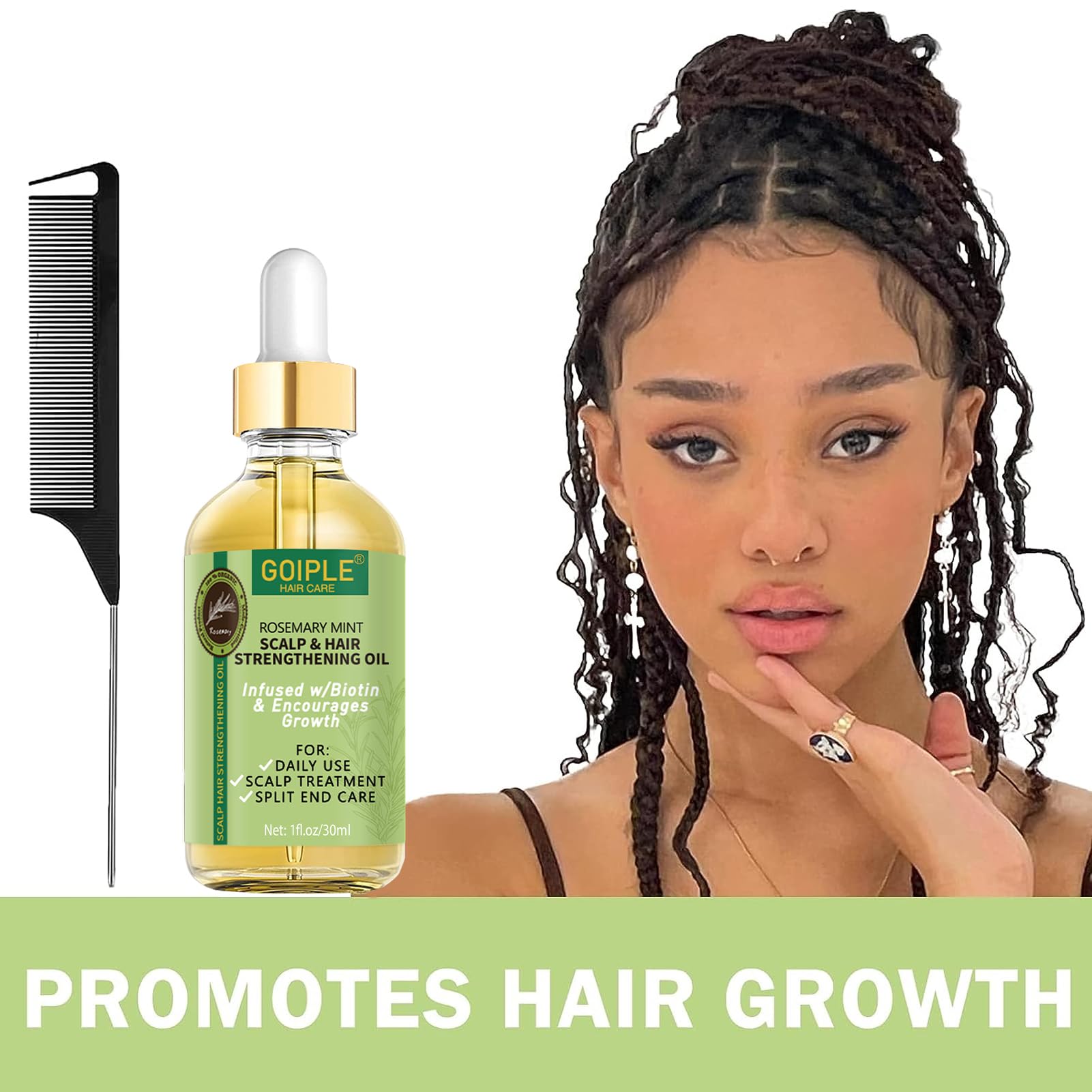 Goiple pink salon clips hold braids securely during styling.