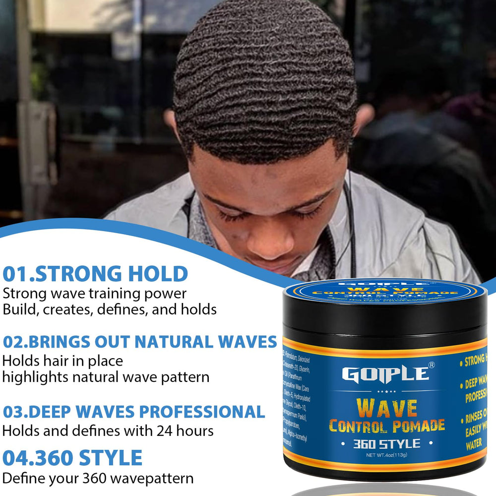 Goiple Pocket Wave Brush set ready for daily grooming and steady waves