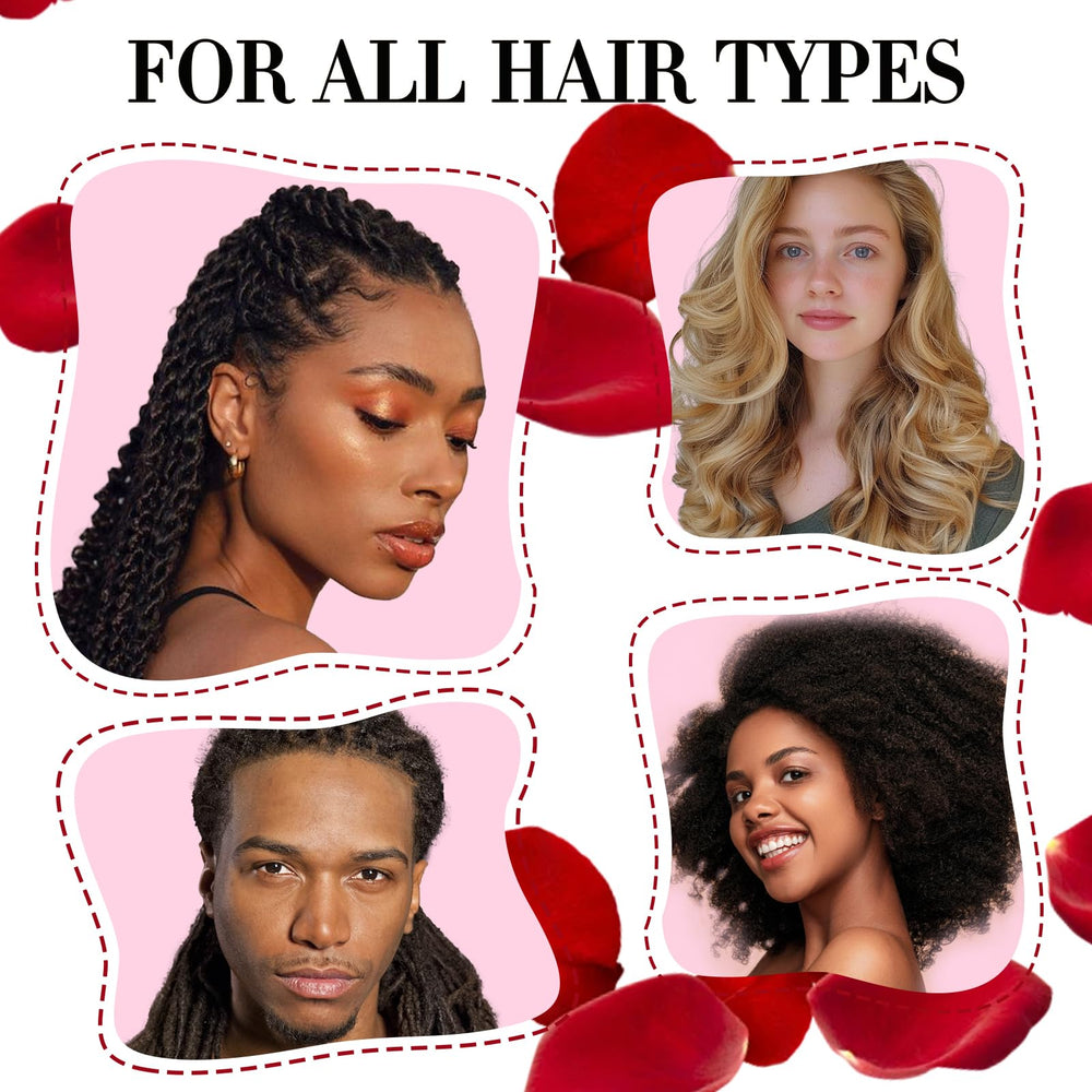 Goiple Rose Water highlights shine and braid twist definition.