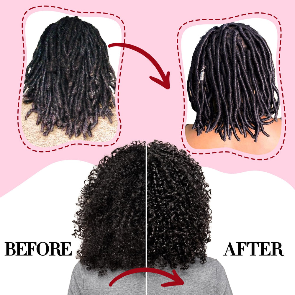 Goiple Rose Water bottle demonstrates lightweight, non-greasy hydration for locs.