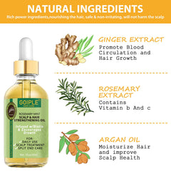 Goiple rosemary-oil-bottle supports scalp care and natural shine
