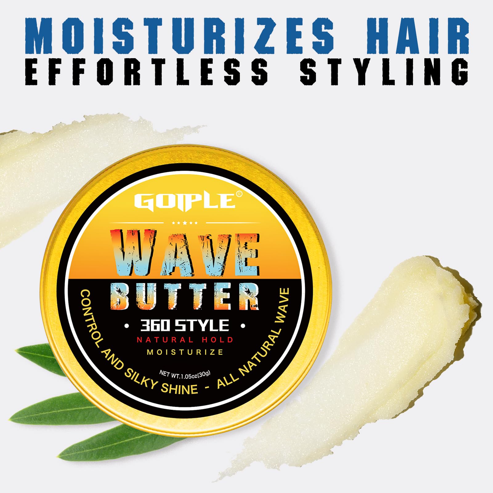 Goiple Silky Durags included for smooth wave maintenance