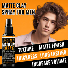 Goiple spray-trigger clay mist coats strands evenly for precise sculpting.