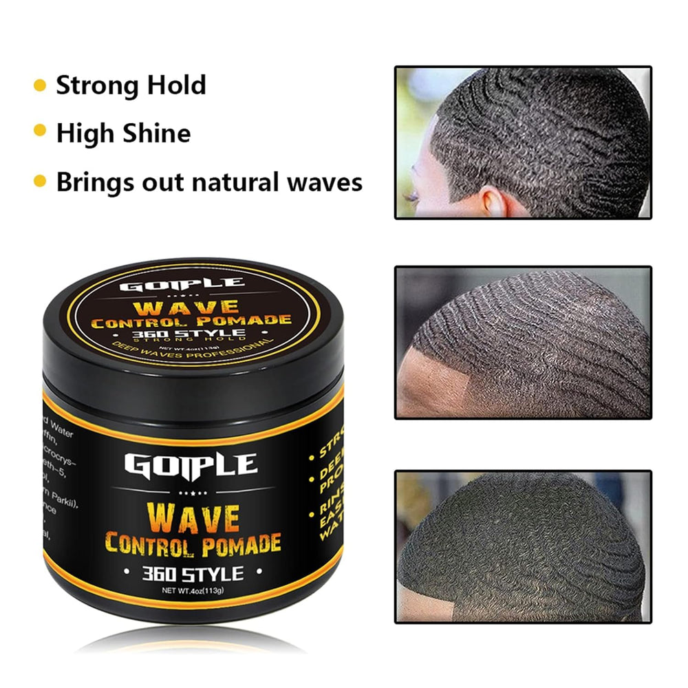 Close-up of defined waves with Goiple Butter for smooth texture.