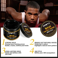 Moisturized hair after Goiple Wave Butter application.
