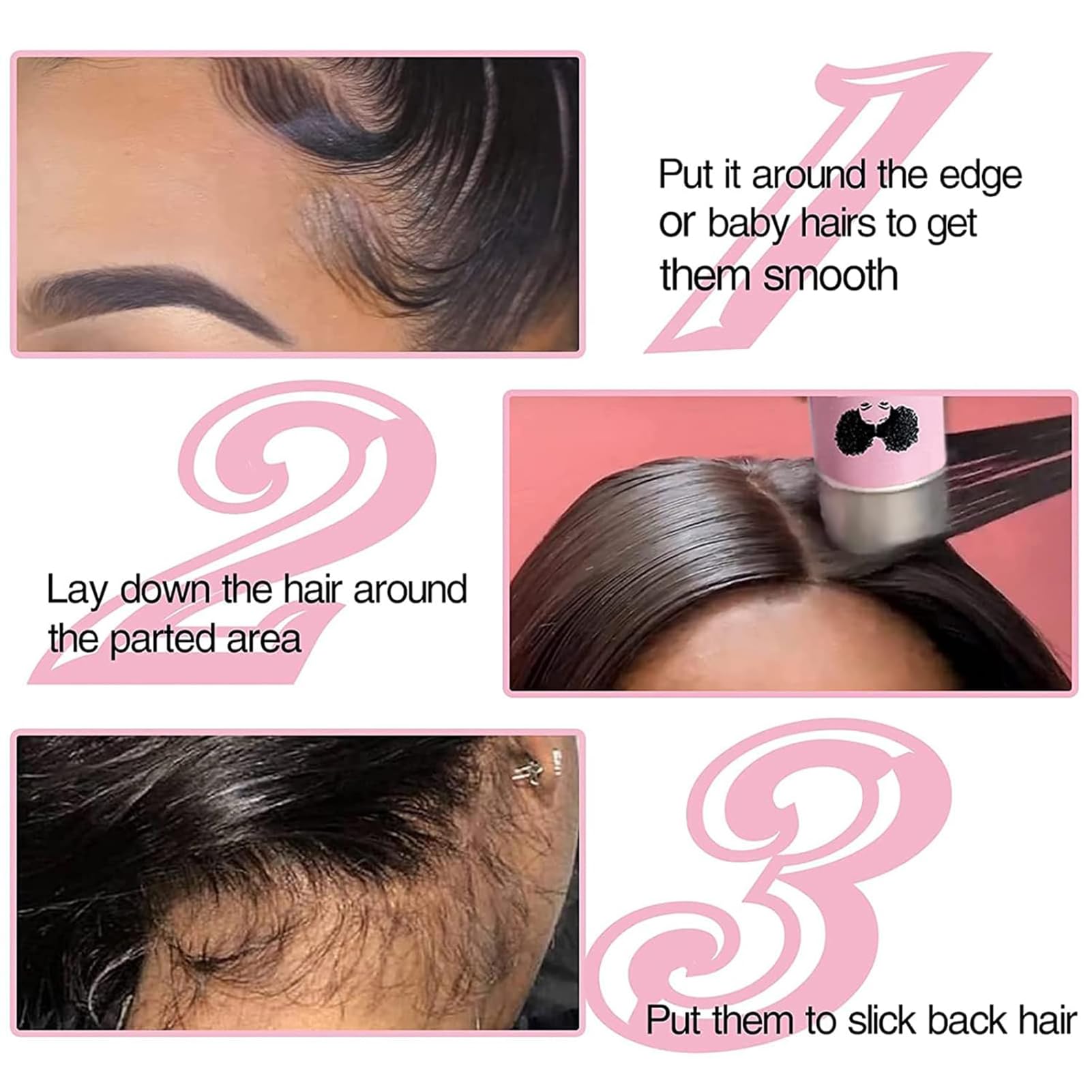 Goiple wax stick helps control flyaways for tidy looks.