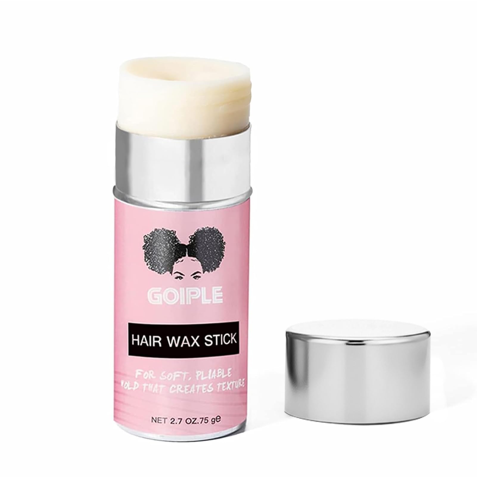 Goiple wax stick is purse-friendly for portable styling.