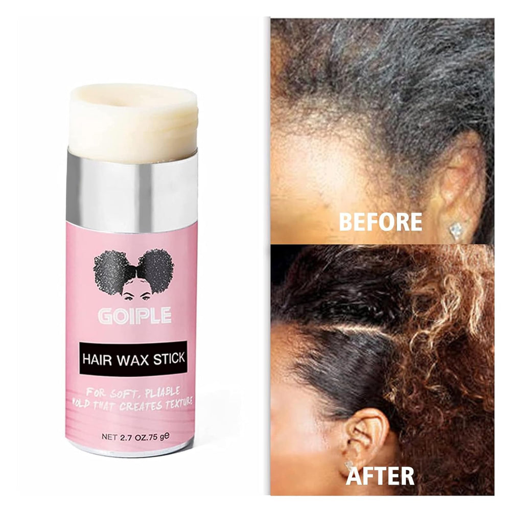 Goiple wax stick designed for wigs and synthetic hair styling.