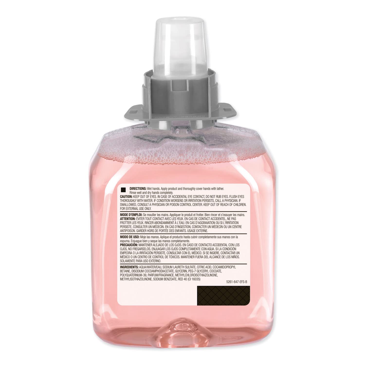 GOJO cranberry foam close-up showing smooth texture and aroma