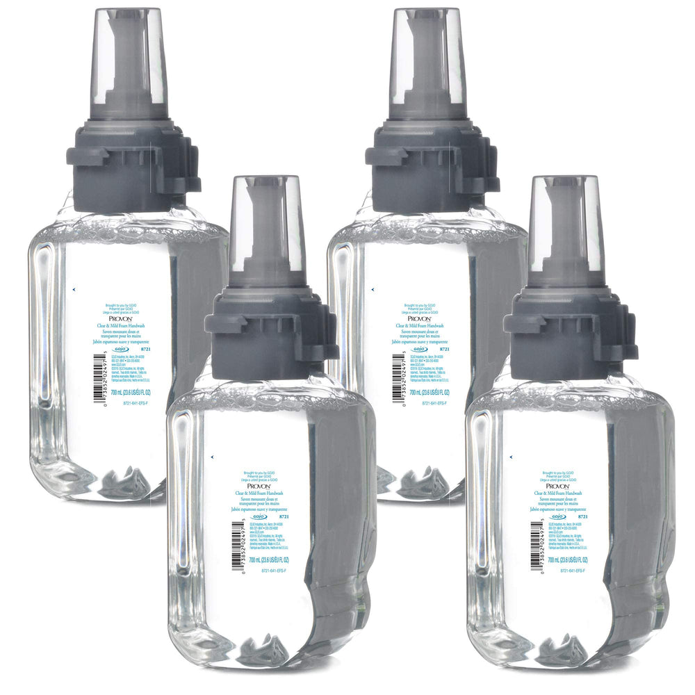 GOJO PROVON clear and mild foam bottle refill for fragrance-free hand cleansing.
