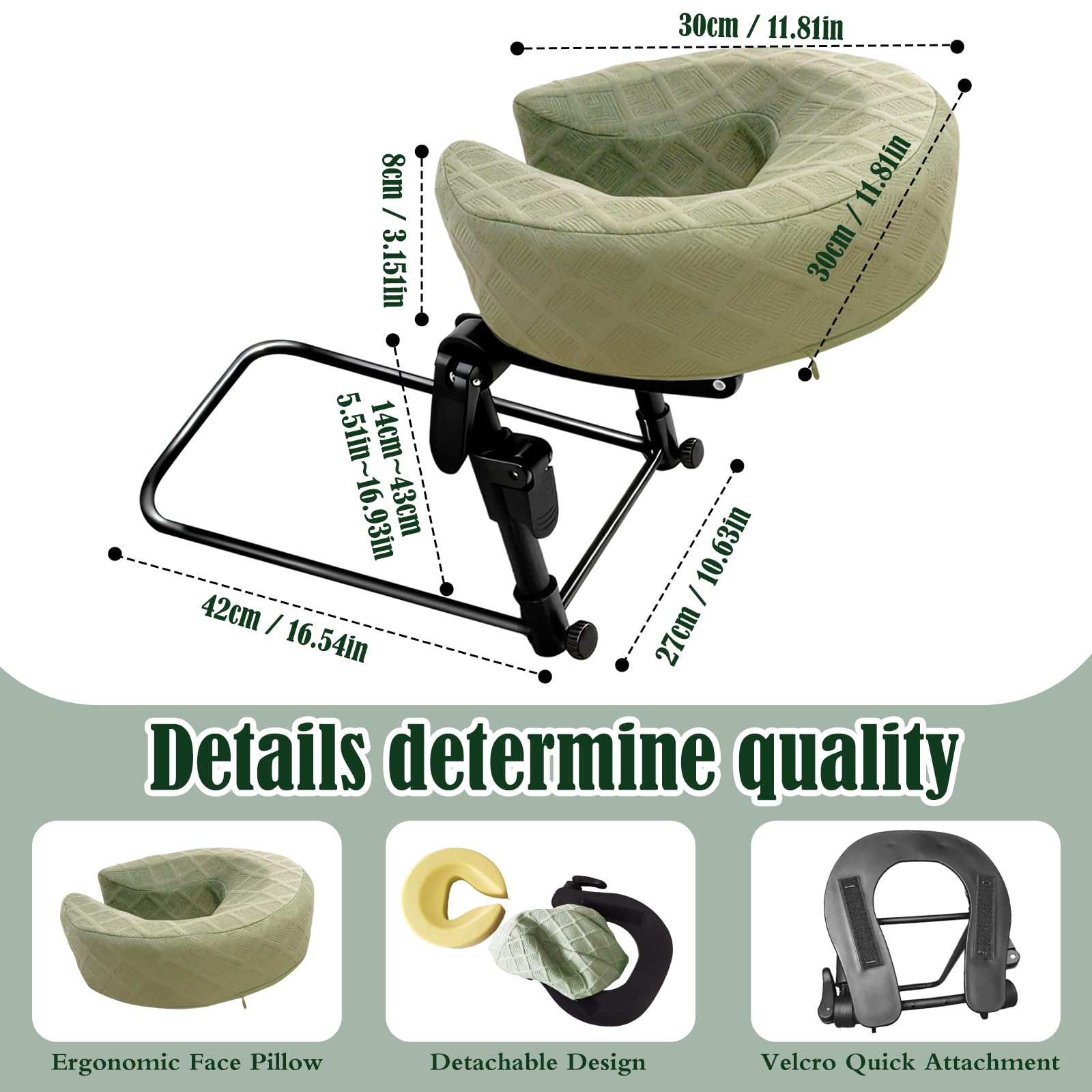 GOKKYOA breathable cover with Velcro and zipper simplifies removal and washing.
