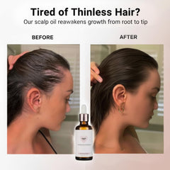 Golab Beauty rosemary scalp massage demonstrating improved circulation and relaxation