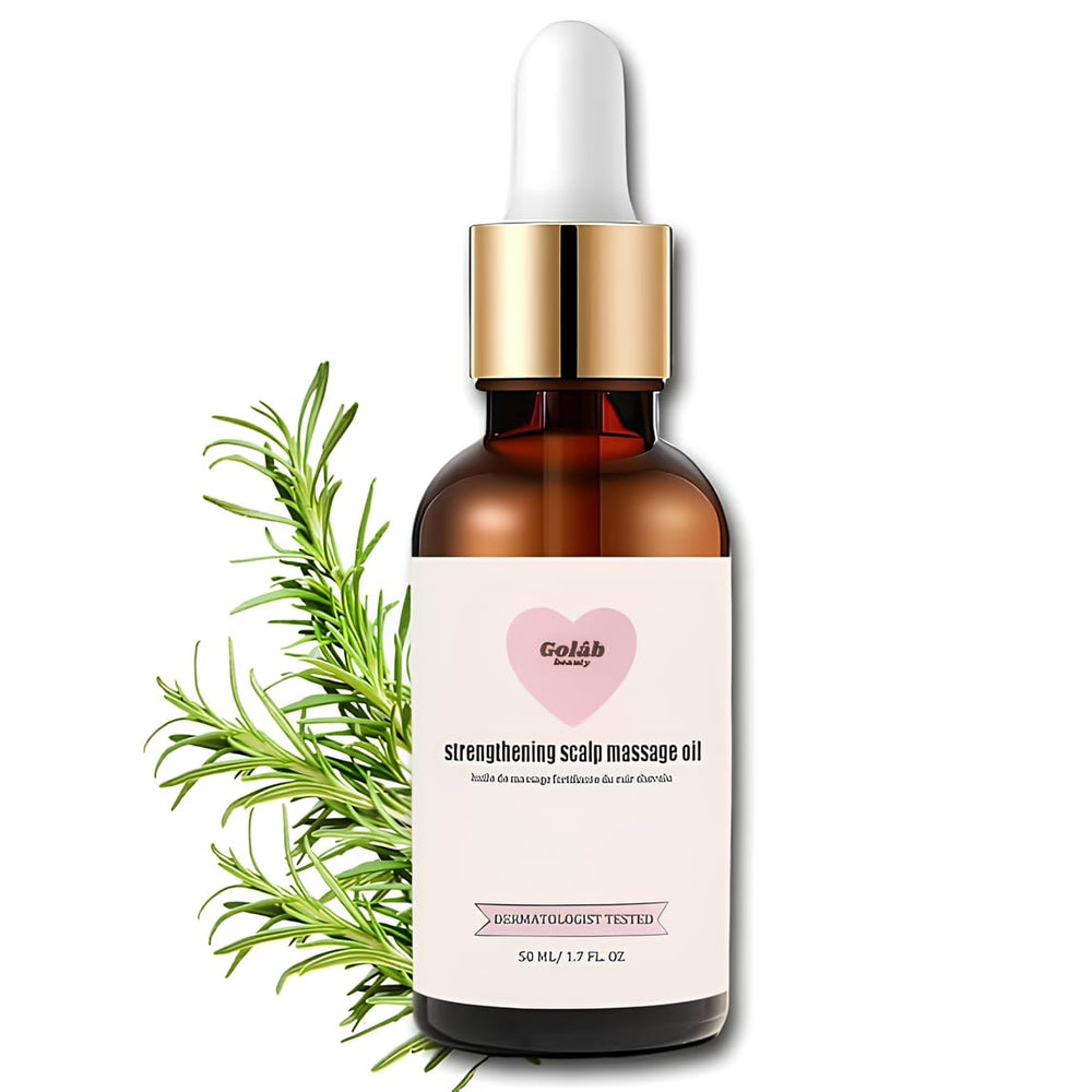 Golab Beauty rosemary scalp oil finish with healthy shine