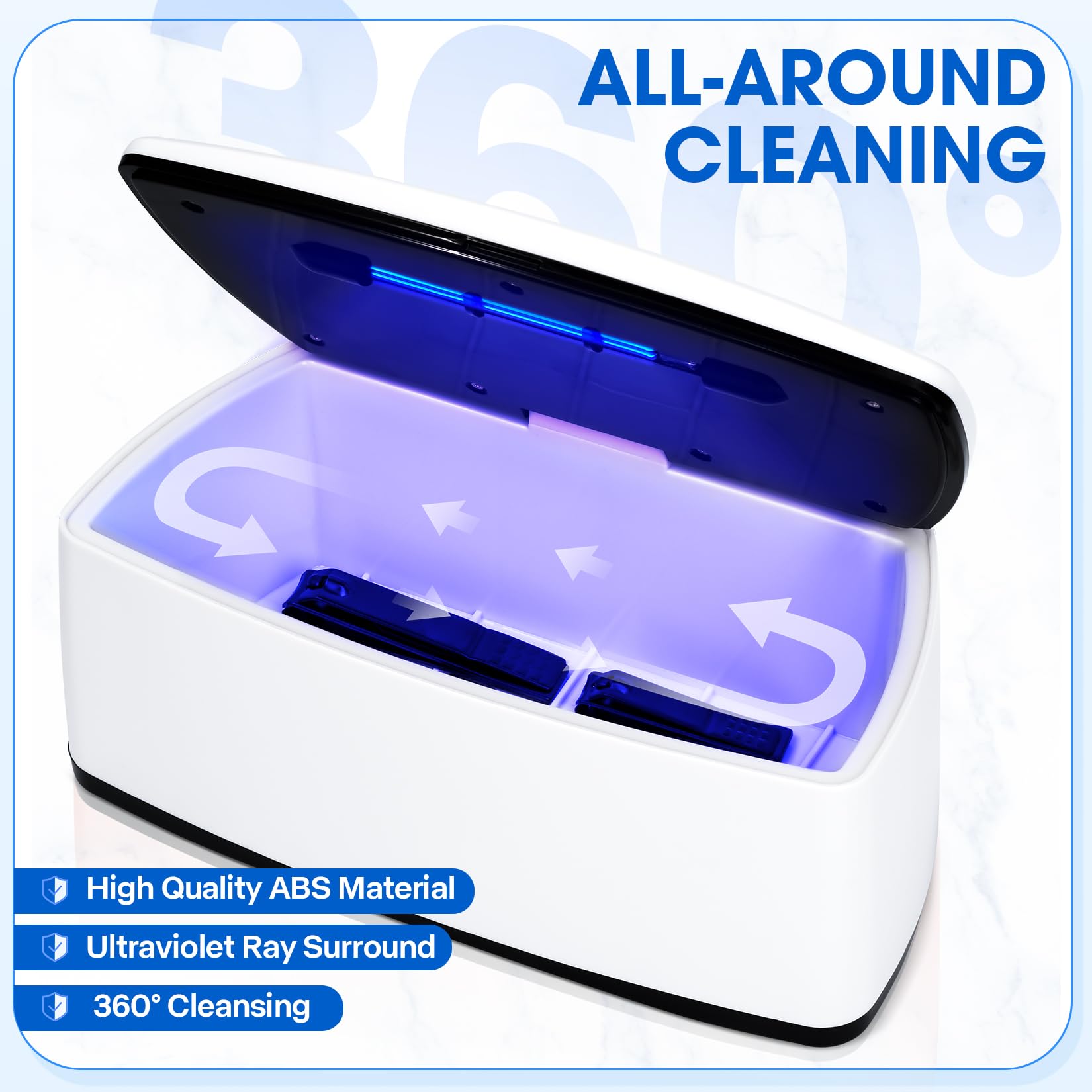 GoLashFun All-Round Compatibility sterilizes tools, phones, jewellery, and more.