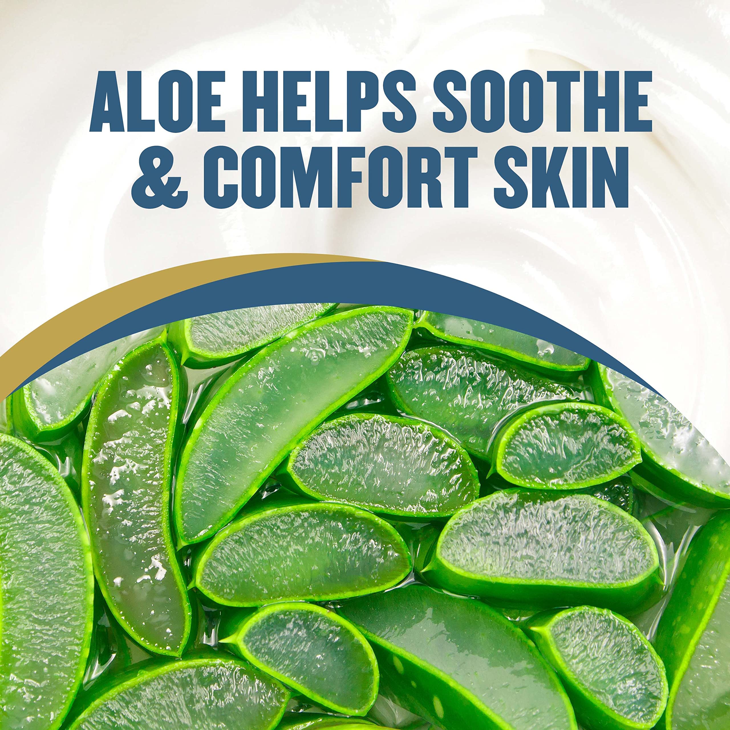 Gold Bond Aloe Lotion skin barrier visual with dimethicone protection